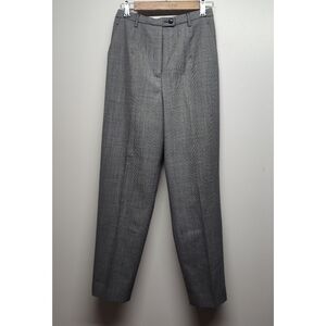 VGT Pendleton Dress Pants Women Petite Gray 100% Virgin Wool